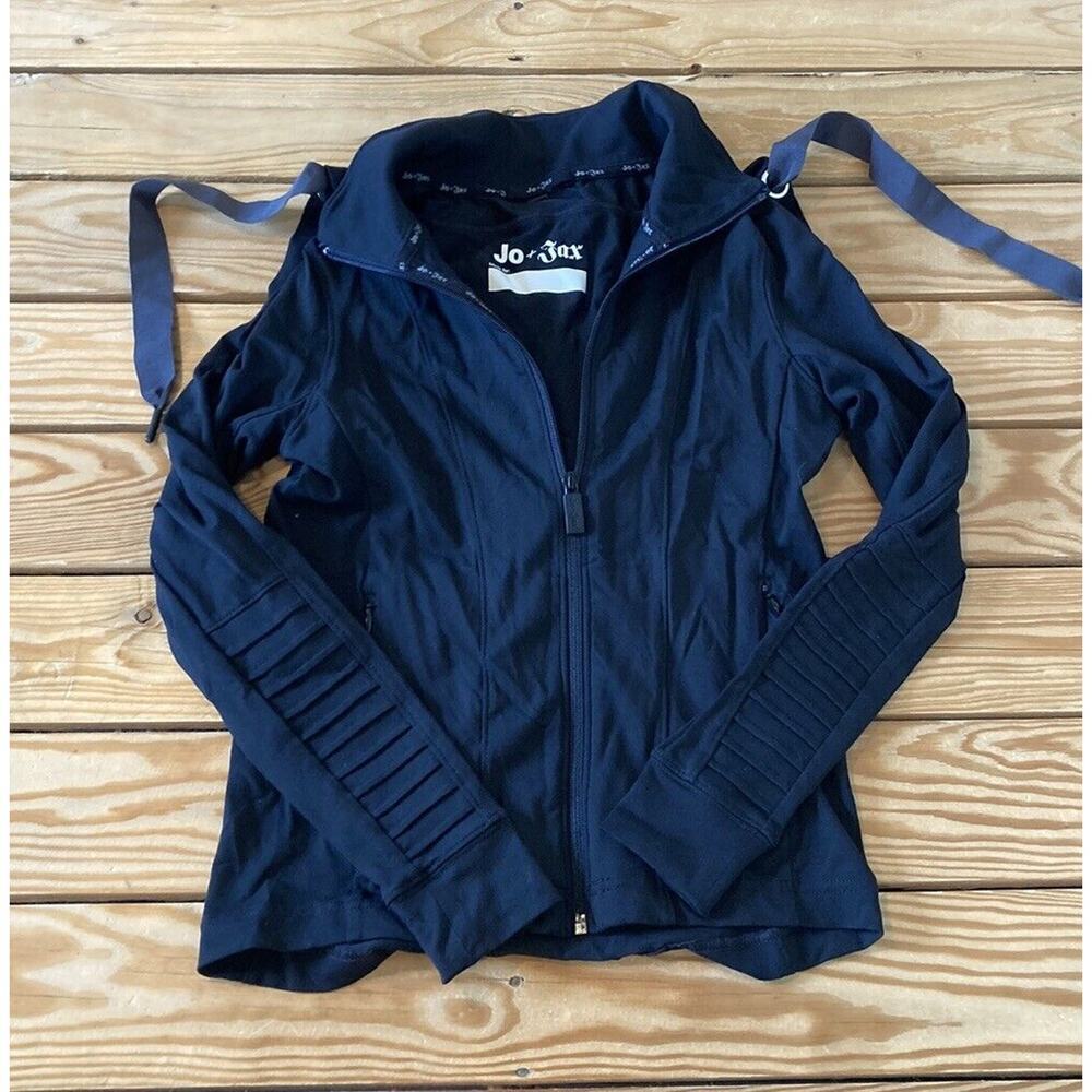 Jo + Jax Hooded Jacket Size Large (12-14) Girl’s Black Full Zip